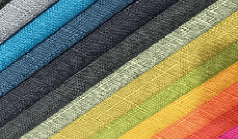پارچه های استفاده شده در مبل در رنگ های مختلف